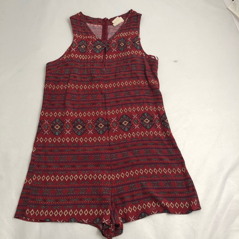 Coincidence and Chance rust multicolor short romp… - image 7